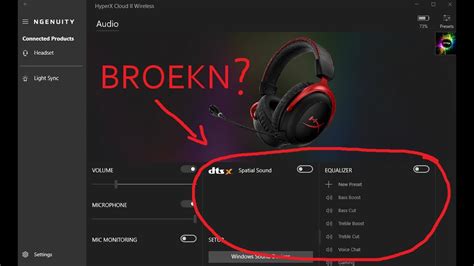 How To Fix Dtsx Equalizer Not Working In Hyperx Ngenuity Software Youtube