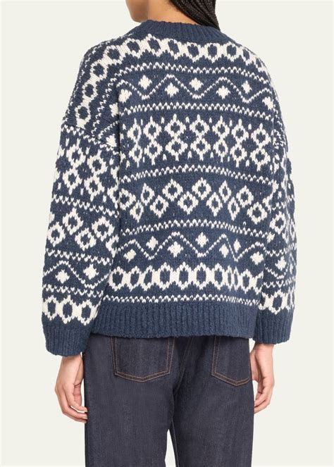 Vince Nordic Wool Blend Fair Isle Sweater Bergdorf Goodman