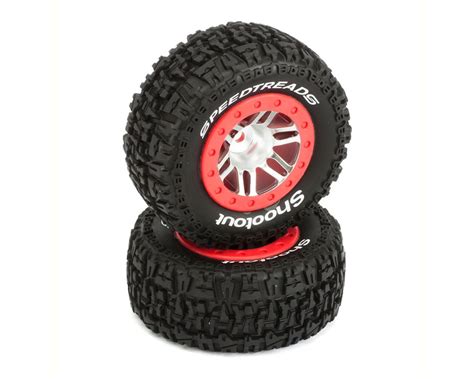 Duratrax Speedtreads Shootout Short Course Rear Tires W Mm Hex Black