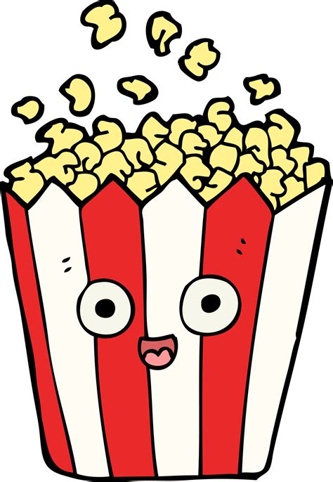cartoon popcorn 2