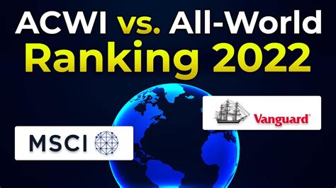 Der Beste ACWI ETF 2022 MSCI ACWI IMI Oder FTSE All World Oder ESG