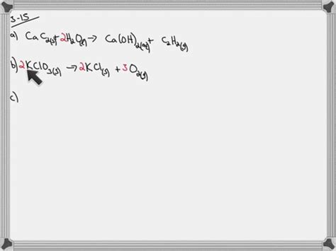 SOLVED Write Balanced Chemical Equations Corresponding To Each Of The