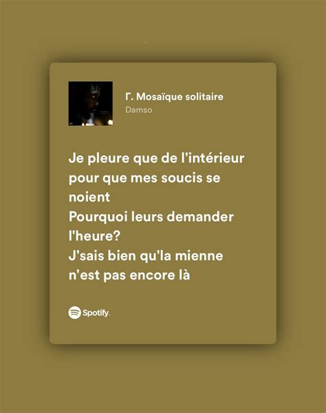 Damso Mosa Que Solitaire Citations De Rap Paroles De Rap Damso