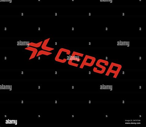 Cepsa Rotated Logo Black Background B Stock Photo Alamy