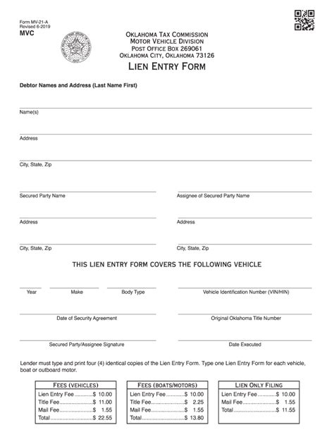 Oklahoma Lien Entry Form Fill Out Sign Online Dochub