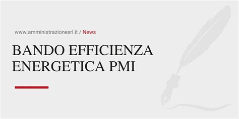 Studio Bmgr Crema Bando Efficienza Energetica Pmi Amministrazione S