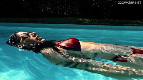 Perfect Latina Babe By The Pool And Inside