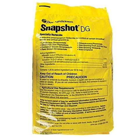 Snapshot Dg Pre Emergent Herbicide 25 Lbs Seed Barn