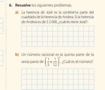 Solved 6 Resuelve los siguientes problemas a La herencia de José es