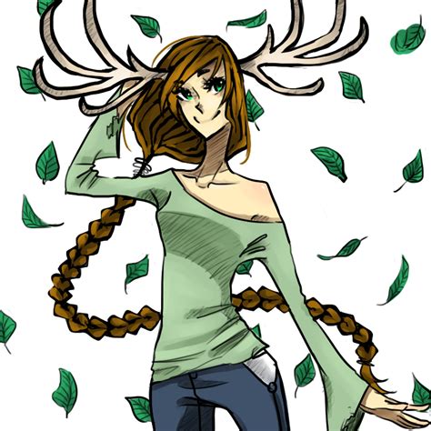 Random Deer Lady By Bunbae On Deviantart