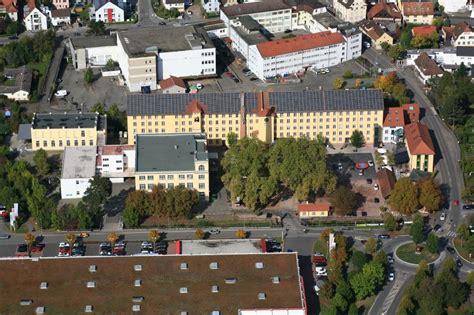 Luftbild Lörrach Gebäude der alten Spinnerei und Schöpflin Areal in