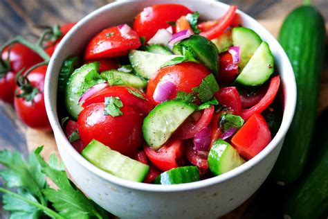 Tomaten Gurken Salat Ganz Schnell