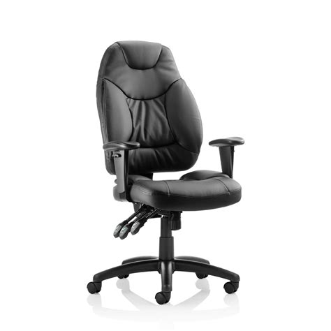UK Galaxy Office Classroom Teacher Chair Black Leather