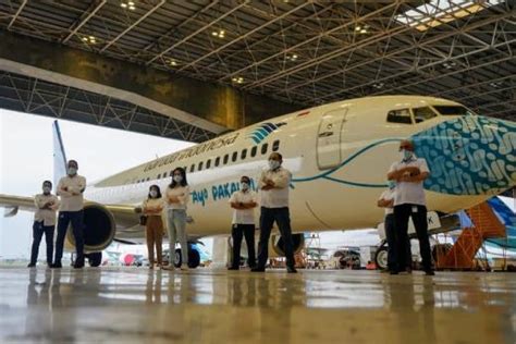 Garuda Indonesia Luncurkan Desain Mask Livery Batik Parang