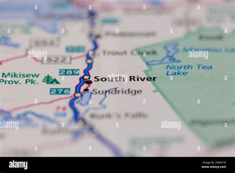 Map of south river ontario hi-res stock photography and images - Alamy