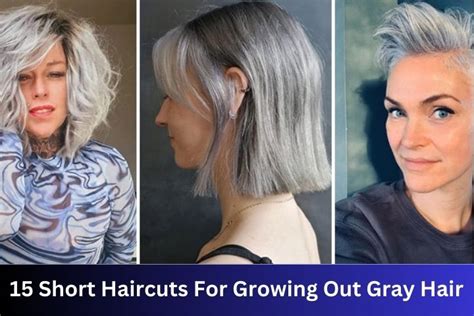 Short Haircuts For Growing Out Gray Hair In