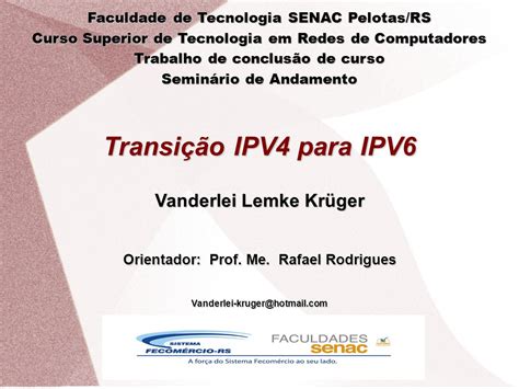 Faculdade De Tecnologia Senac Pelotas Rs Curso Superior De Tecnologia