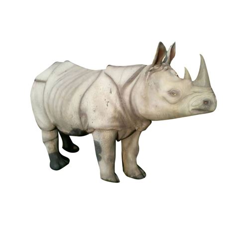 Gray Frp Rhino Statue D Size Dimension Feet Height At Rs