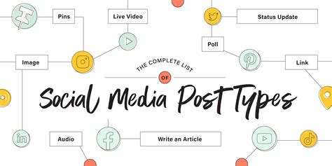 Social Media Post Type Infographic