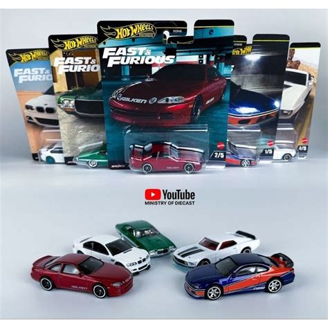 Hot Wheels VELOZES E FURIOSOS NISSAN SILVIA MONALISA SOARER TOYOTA GRAN TORINO BMW M FORD