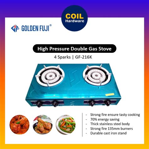 Golden Fuji Gf K Gf Heavy Duty Double Dapur Gas Stove