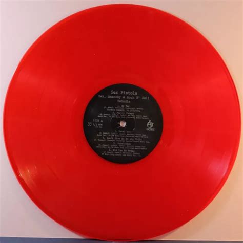 SEX PISTOLS SEX ANARCHY Rock N Roll Swindle US Press 2009 Red Vinyl