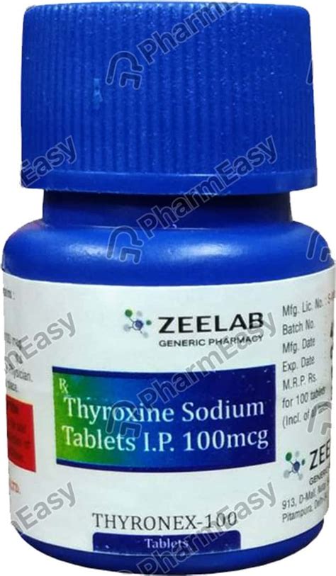 Thyronex 100 Mcg Tablet 100 Uses Side Effects Price And Dosage Pharmeasy