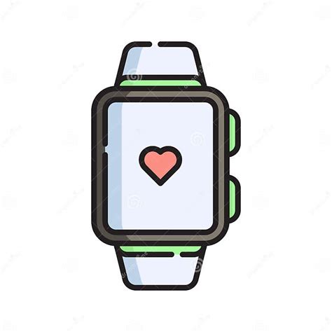 Ilustración De Icono Inteligente Dibujo Animado De Esquema Plano