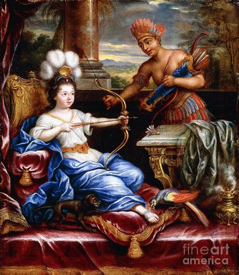 An Allegory Of America Paying Homage To Europe Painting By Pierre