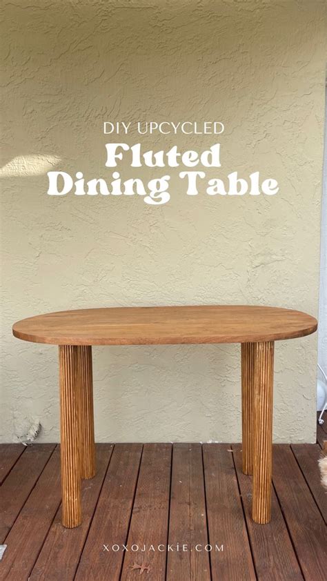 Fluted Table DIY Dining Table Upcycle Xoxojackie Blog In 2024 Oval