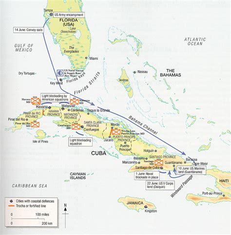 Spanish American War Map