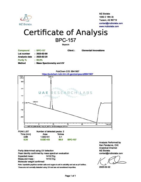 Bpc 157 Acetate 10mg Dnlab Research