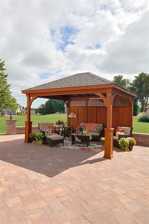 Wooden Pavilions Gazebos And Pergolas Transitional Patio New