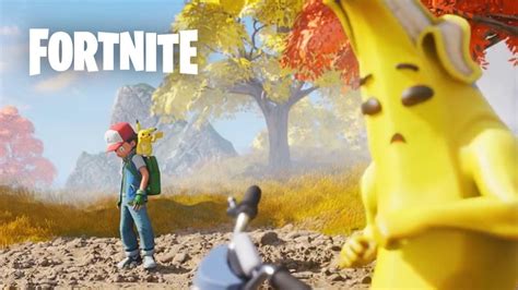 Fortnite e Pokémon Vídeo feito por fã imagina crossover Ash