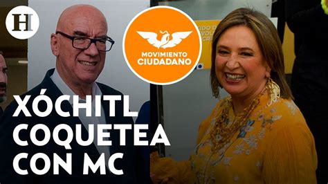 Tengo afecto a Dante Delgado Xóchitl Gálvez le abre la puerta a