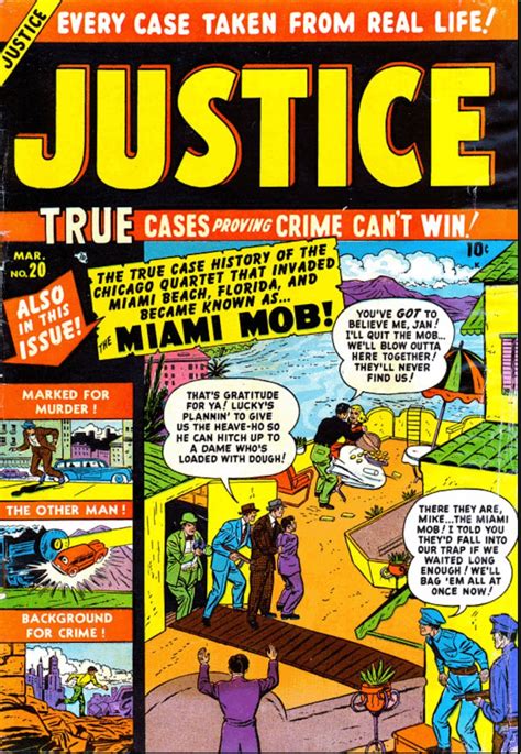 Justice Tales Of Justice Comics Golden Age Rare Vintage Etsy