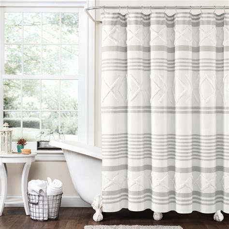 Lush Decor Striped Single Shower Curtain And Reviews Wayfair