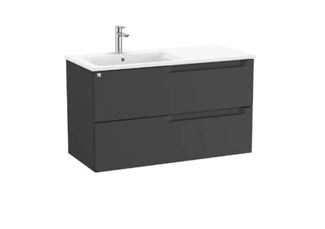 Unik Mueble Y Lavabo Modelo Aleyda Cajones Negro Mate Con Lavabo