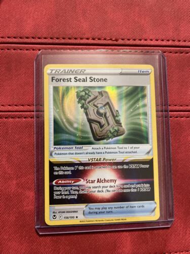 Forest Seal Stone 156 195 Holo Rare NM Silver Tempest Pokemon TCG EBay