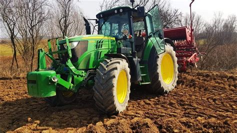 Siew Pszenicy 2021 Jelonek W Polu John Deere 6125M I Ursusik 3512