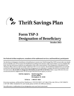 Fillable Online Tsp See The Instructions Inside For An Explanation Of