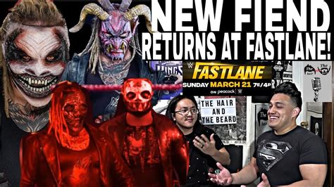 THE FIEND RETURNS AT FASTLANE THE NEW FIEND WILL SHOW NEW MASK THE