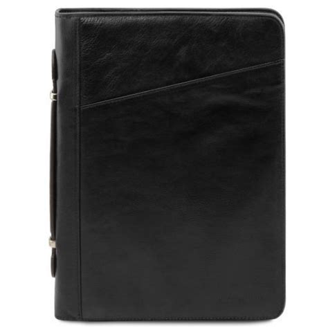 Чёрная кожаная папка для документов Costanzo Tuscany Leather TL141295 ...
