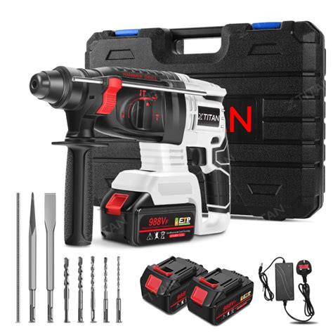 【stock In Kl】xtitan 988vf 12 0ah Brushless Cordless Hammer Drill Impact