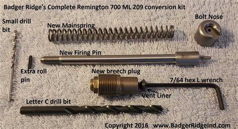 209 Primer Selection For Badger Ridge S Hunter Remington 700 Ml Conversion Kit Badger Ridge