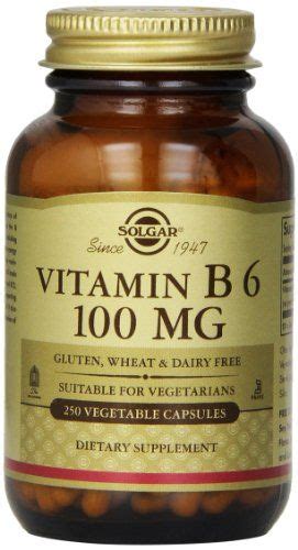 Solgar Vitamin B6 Capsules 100 Mg 250 Count