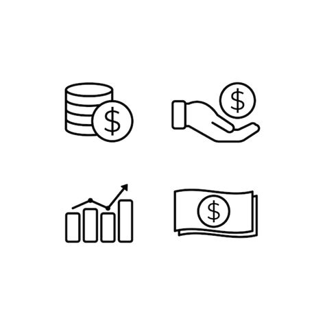 Premium Vector Vector Business Finance Icon Set Illustration