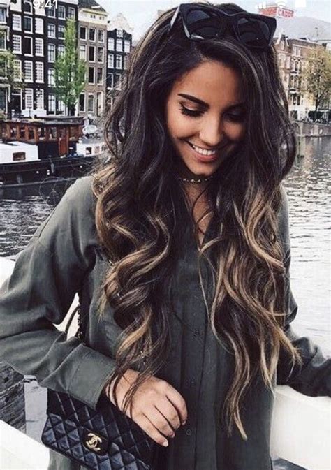 Brunette Hair With Highlights Brunette Balayage Hair Hair Color