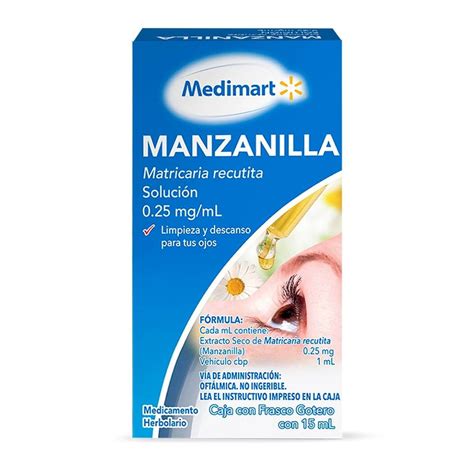 Manzanilla Medimart Mg Ml Soluci N Ml Walmart