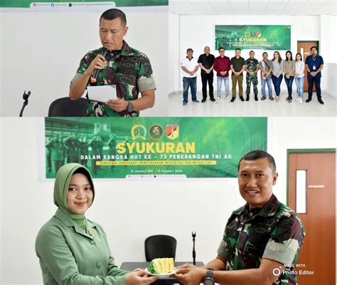 Pendam XIII Merdeka Gelar Syukuran HUT Penerangan TNI AD Ke 73